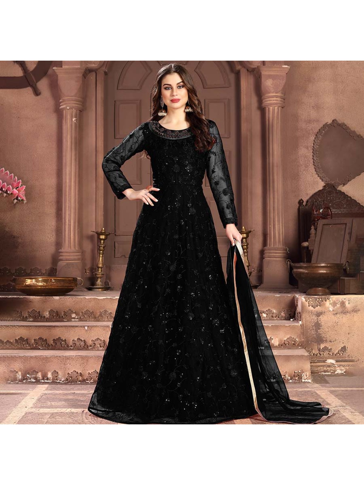 Stylish Black Sequence Work Black Party Wear Dresses Design. - YouTube