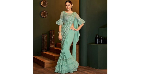Buy Yashvi Designer Womens Net Saree with Blouse Piece Black  Net11Black at Amazonin